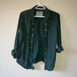Green button up